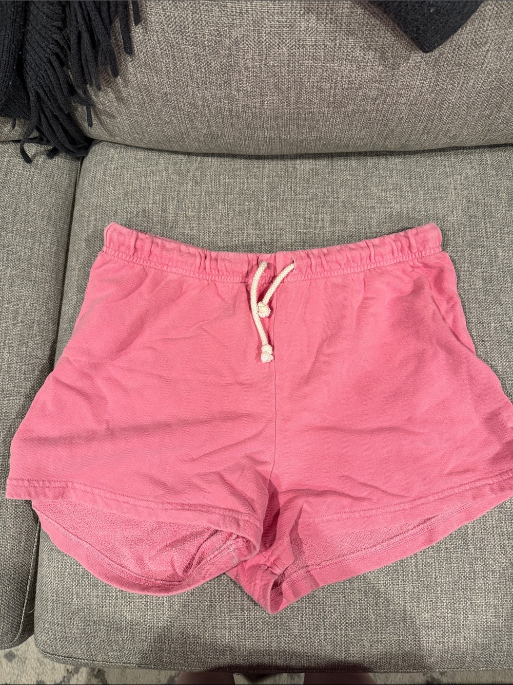 perfectwhitetee Pink Drawcord Terry Athletic Shorts